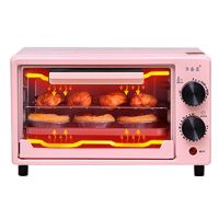 粉色 华睿康烤箱家用小型迷你多功能烘焙披萨蛋挞蛋糕自动电烤箱一人食