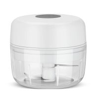 [小杯杯体100毫升]-双叶刀-白色 蒜蓉机捣蒜神器厨房好帮手充电自动蒜泥机脱皮辣椒姜蓉电动绞肉机