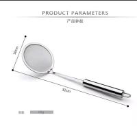 304圆柱型特小[家用] 304不锈钢方形油渣铲捞渣网捞渣勺滤油漏勺油渣网鸡排炸鸡店专用