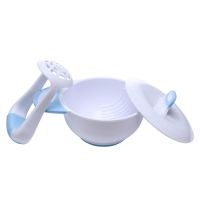 蓝色 婴儿辅食研磨器宝宝水果是欧东果泥食物套装工具料理调理机研磨碗