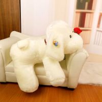 25厘米单只 项圈趴趴狗 趴趴狗毛绒玩具儿童玩偶女孩睡觉抱枕布娃娃大号狗狗礼物汽车装饰