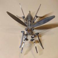 钢螳螂金属玩具之王 钢螳螂金属玩具之王拼装模型成品不锈钢静态工艺昆虫