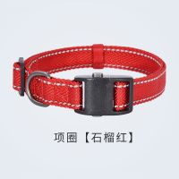 V纹项圈(红色) S 多尼斯狗狗项圈脖圈大小中型犬防脱防丢宠物用品遛幼犬颈圈牵引绳