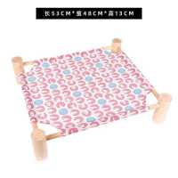 北极熊 长53cm宽48cm高13cm 宠物窝实木猫吊床可拆洗猫床狗床猫窝四季通用猫垫沙发床猫挂床夏