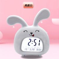 白1858不带螺丝刀 学生创意闹钟静音夜光儿童床头闹铃贪睡多功能电子闹铃报时钟