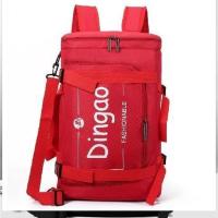 尼龙大红 男士背包双肩包男休闲超大容量多功能男士学生书包时尚潮流旅行包