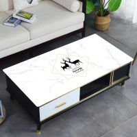 白月光 40*50 茶几桌布PVC大理石纹防水防油防烫免洗长方形软玻璃电视柜台餐桌