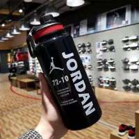 1000毫升 黑色款-防摔款 单杯 带吸管大容量喝水杯男女学生夏天用潮流塑料杯子户外便携带茶隔