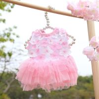 桃花裙 粉色 薄款 夏季 S 狗狗公主蓬蓬连衣裙子春夏秋季小型犬兔子狗狗猫咪宠物衣服小奶狗