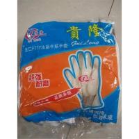乳白色 均码 贵隆劳保737水晶牛筋手套耐油耐磨防滑透气胶手套一包12副装起