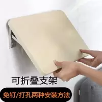 实木长40宽20+8寸支架 可折叠墙面置物架厨房卫生间隔板墙面挂壁墙面折叠小桌子可免钉