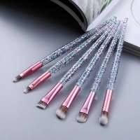 6支欧美混色(细节套刷) 普通opp袋装 6支10支ins全套化妆刷套装炫彩流沙晶钻彩妆工具毛超软收纳包