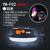 YN-F02-白光-双锂电-10小时 LED露营灯帐篷灯户外照明灯充电挂灯超亮野营应急营地磁铁便携式