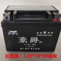 YT4L-BS特殊50老年专用 豪爵豹摩托车干电瓶12V免维护干电池125弯梁12伏9a7a踏板车通用