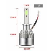 200W常规款 H8(单只价) 汽车led大灯h7超亮H4远近一体强光h1h7h4远近光激光灯泡前照车灯