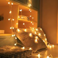 10米水晶泡泡球暖白 led黑线大圆球泡小灯泡彩灯闪灯节日庭院婚庆装饰灯户外防水高亮