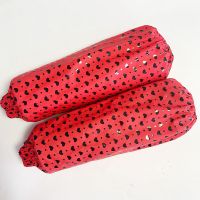 宽口小心心红色 1双装 皮革袖套防水防油成人PU护袖加大加长款男女加工厂耐磨水产皮套袖