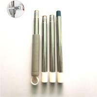 白色25mm加粗杆四节 刮刮乐免手洗拖把配件大全33cm双卡扣底板伸缩一体杆赖人替换拖布