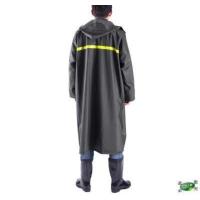 军绿加长户外雨衣 XXXL 男士长款连体雨衣雨裤男防洪防汛劳保环卫工成人加长风衣式防暴。