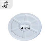 45L桶(白色盖子) 塑料加厚大白桶盖子白色蓝色圆形家用储水桶盖防尘盖塑胶圆形桶盖