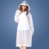 升级加厚款【半透明白】男女通用款 M 透明时尚雨衣外套成人可爱女便携户外雨披加厚男长款全身衣防暴雨