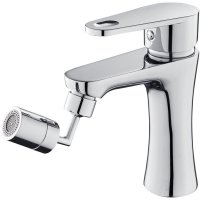 万向旋转水龙头1挡 厨房卫生间洗手盆龙头改造延伸水嘴双模出水洗漱冲洗万向起泡器