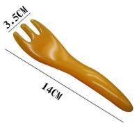 亮橙色三爪 头部推拿爪刮痧按摩经络梳挠头抓头皮按摩器爪头部按摩经络抓手