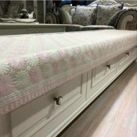 乳白色防水 A025白粉 60*60cm 客厅电视柜pvc防水桌布免洗茶几垫长方形柜子防尘盖布床头柜罩