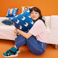 购物车 45x45cm carihome超市系列李尖尖同款惨叫鸡卡通抱枕靠垫陪你睡觉床上靠枕