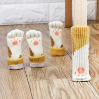 黄色猫脚 猫脚套24只 桌脚保护套椅脚套凳子腿套餐桌腿桌椅实木防磨垫静音耐磨椅子脚套