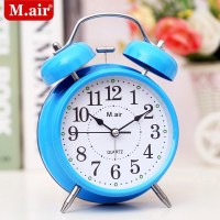 迈尔闹钟静音儿童床头创意电子简约卡通卧室夜光学生多功能小闹。