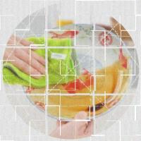 17x28[十条装] 十条装竹纤维洗碗巾洗碗布不沾油大号去油抹布不掉毛加大加厚吸