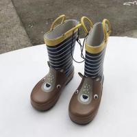 条纹儿童熊 23 内长12.0cm p鸳鸯造型儿童雨靴雨鞋男童女童防水防滑小孩雨靴中大童卡通胶鞋