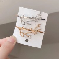 金银鹿角(2件套) 义乌小商品市场饰品发夹头饰成人韩版学生可爱ins一字夹刘海夹边