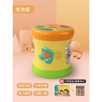 双面动感鼓黄色[非充电] 谷雨宝宝手拍鼓儿童音乐拍拍鼓可充电0-6-12个月婴儿玩具3益智1岁