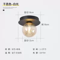 干邑色-白光 玄关灯吸顶北欧阳台衣帽间创意进门厅入户灯现代简约走廊灯过道灯