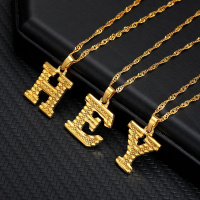 A+China . Collier Femme 2020 Capital Letter Necklaces For Wo
