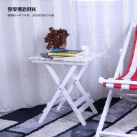 白色折叠桌 实木折叠桌户外便携式简约小方桌迷你茶几简易家用小桌子折叠餐桌