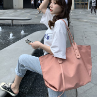 裸粉色(牛津布,没挂饰) 帆布包女秋冬季小众大容量包包上班手提袋子大学生上课拎装书通勤