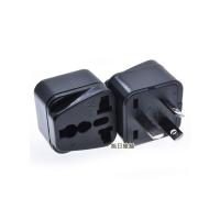 黑色 国标转换器澳标转换插头WD-16国内香港转接插头三孔转多功能孔铜