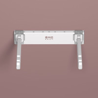 白色-新型专利折叠垃圾架单个垃 圾架 + 不含垃圾 厨房厕所垃圾桶大容量卫生间分类橱柜门家用悬挂式折叠垃圾袋支架