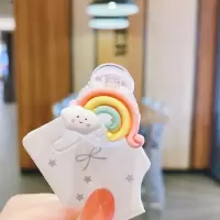 彩虹 发卡女夏季儿童仙气儿童韩国卡通彩虹小抓夹刘海碎发发卡不伤发发