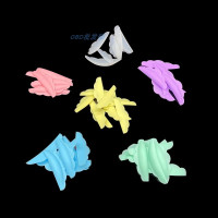 角蛋白翘睫术彩色硅胶垫片多色葵边贴片5对裝烫睫毛专用辅助工具