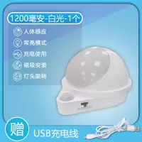 小夜灯- 白光 人体感应小夜灯卧室床头衣柜睡眠家用智能过道人走即灭光控充电式
