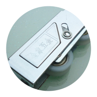 金象五金栋梁80型铝合金钢珠轴承推拉门窗滚轮窗户宽轨门窗滑轮