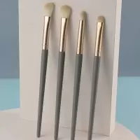 4支蓝桥眼部刷裸刷 其它材质 高ji蓝！沧州眼影刷套装化妆刷软毛眼部刷晕染细节便携鼻影刷晕染