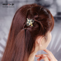 图片款 复古风发夹测发边发卡头饰精致小众装饰品复古民族风刘海夹女顶夹