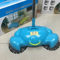 蓝色 手推除尘扫帚手持杆式扫地机地板清洁扫把L家用手动吸尘器 神奇。