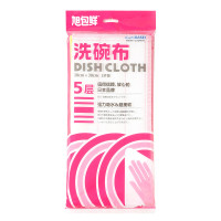 1包 旭包鲜5层3片装洗碗布吸水好洗碗巾无纺布柔软抹布厨房百洁布抹布