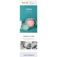 小号橄榄绿 可折叠洗脸盆家用宿m舍学生婴儿洗脸小号塑料盆子便携式旅行洗衣
